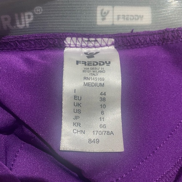 Purple, stretchy, dress style, low rise pants. These are new! - Picture 3 of 3